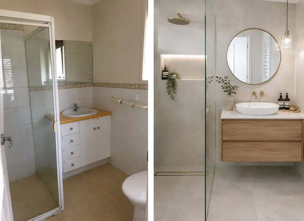 Bathroom Before and After